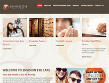 Tablet Screenshot of envision-eyes.com
